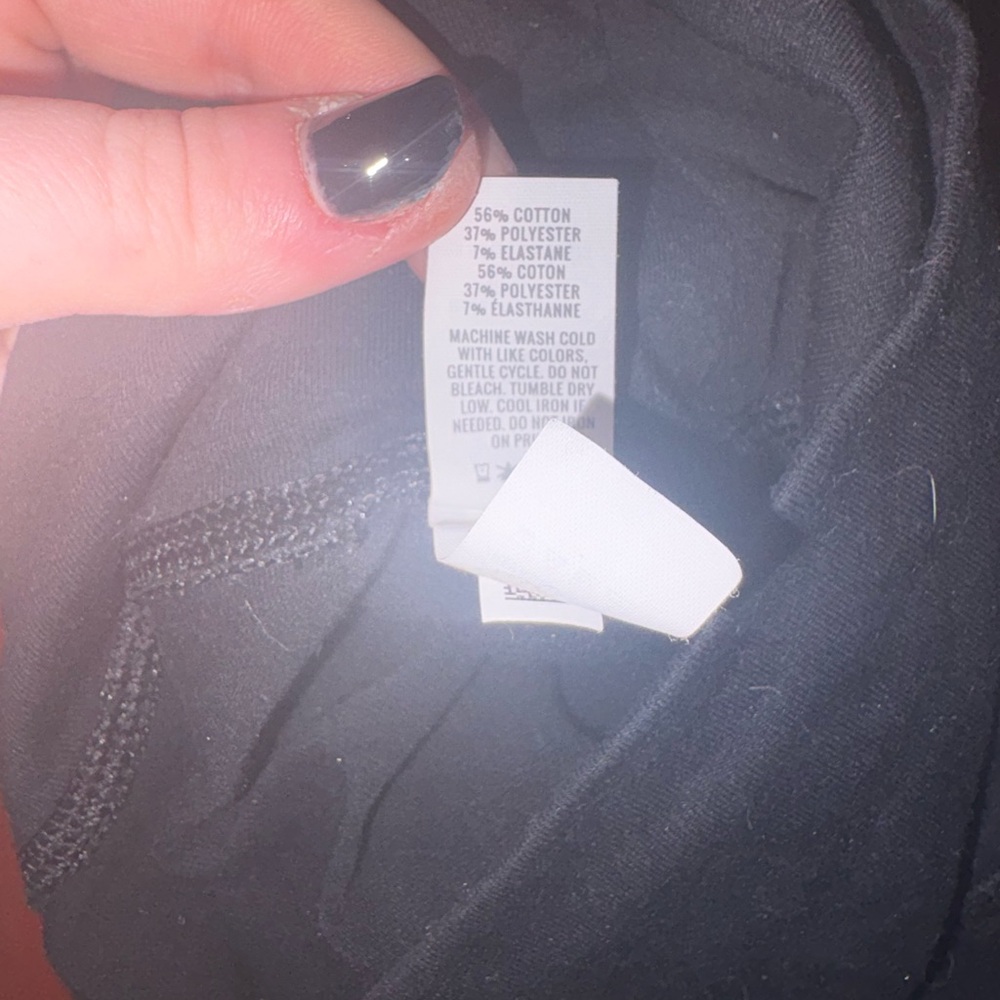 Aerie Black High Waist Active Cotton Blend Leggings with Pockets 💜 - Picture 5 of 5